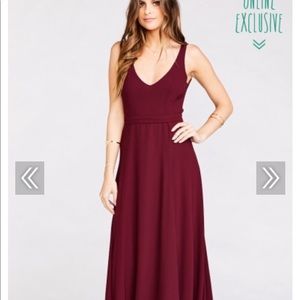 JENN MAXI DRESS ~ MERLOT— already hemmed